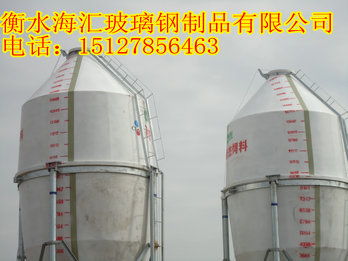 玻璃钢饲料塔 现代化养殖的自动上料解决方案